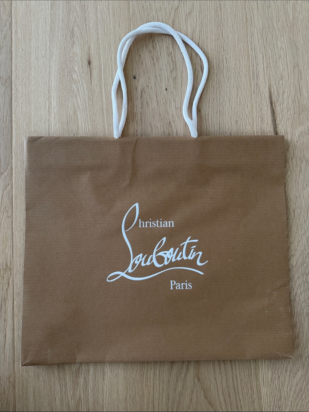 Christian Louboutin Brown Paper Tote bag